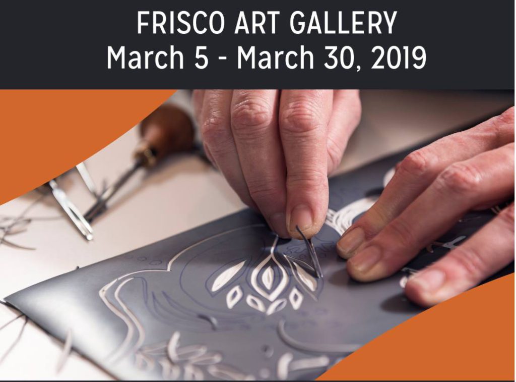 “imPRESS” printmaking exhibit reception March 16 at Frisco Art Gallery