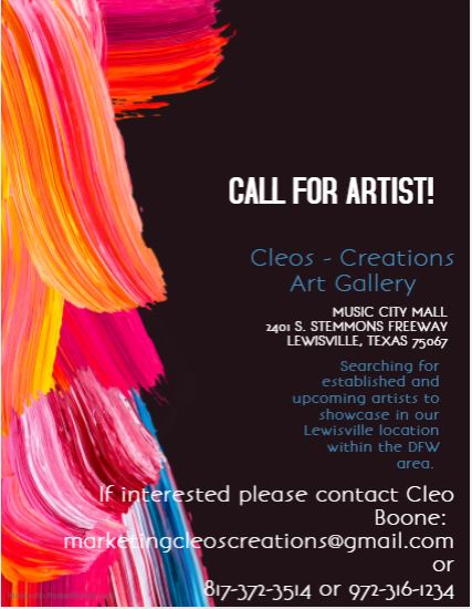 Call for Artist – Showcase your Art!