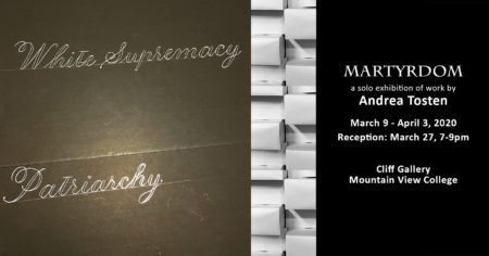 Martyrdom: Exhibit by Andrea Tosten at Cliff Gallery