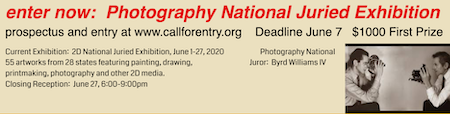 Photography National Juried Exhibition deadline June 7