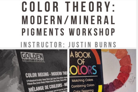 Color Theory: Mixing Modern and Mineral Pigments Workshop with Justin Burns -cancelled