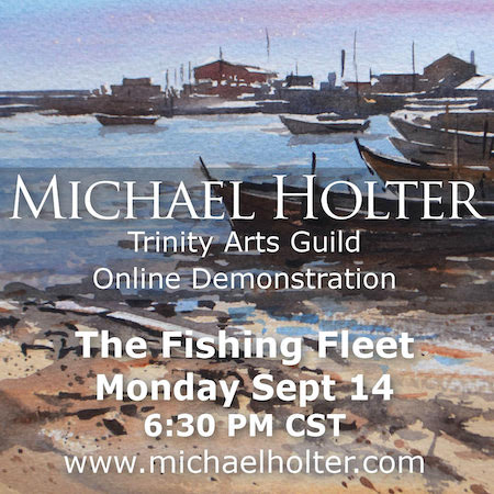 Trinity Arts Guild: watercolor Zoom demo Sept.14 by Michael Holter