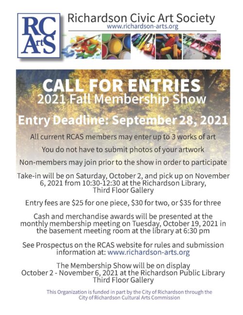 RCAS Membership Show call for entries