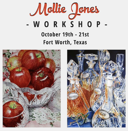 Mollie Jones Watercolor Workshop Oct. 19-21, 2021