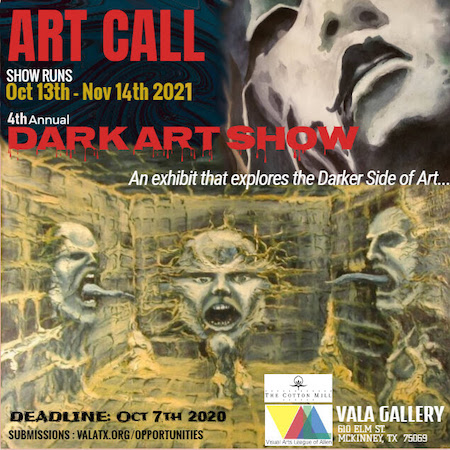 VALA Art Call: 2021 Annual Dark Art Show