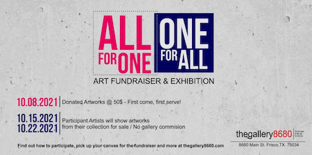 All for One & One for All – fundraiser for thegallery8680