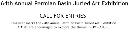 64th Annual Permian Basin Juried Art Exhibition – call for entries