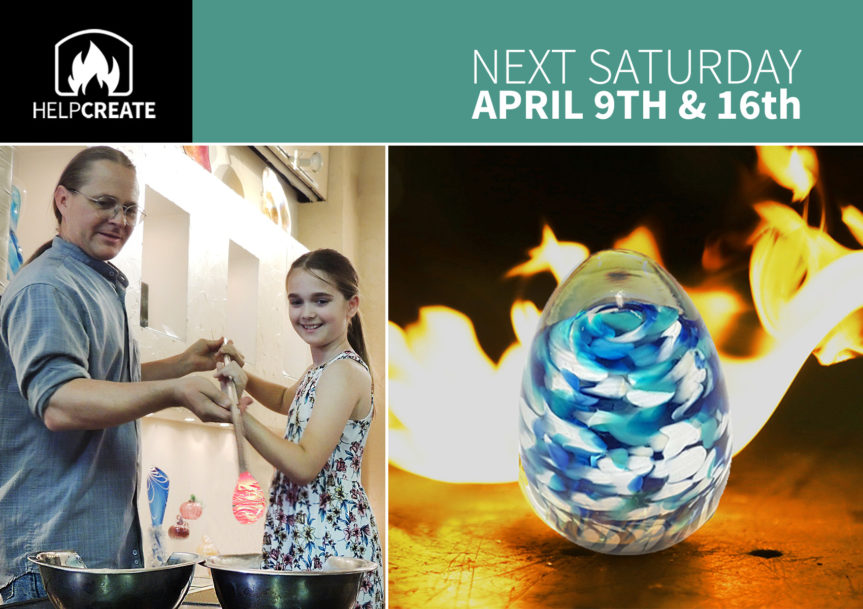 It’s Eggs-Travaganza at Vetro Glassblowing Studio Saturday, April 9th & 16th.