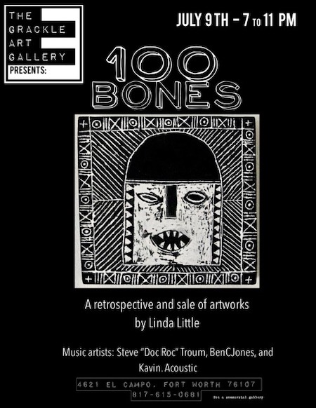 100 bONES – A Retrospective and Sale of Works by Linda Little July 9