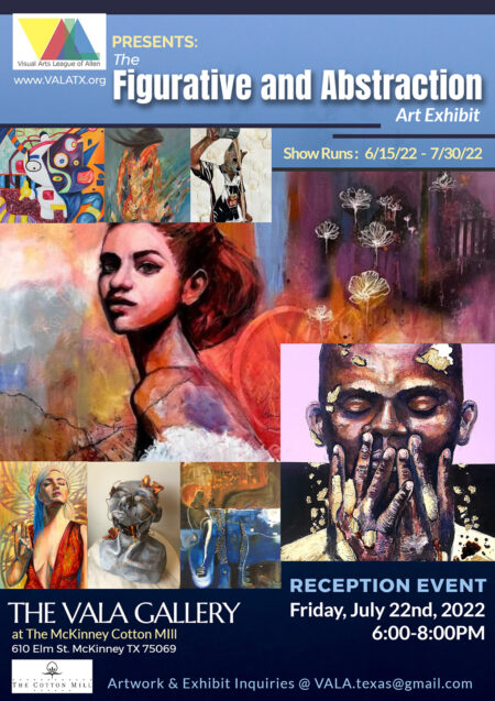 VALA’s Figurative and Abstraction Art Exhibit Reception July 22nd