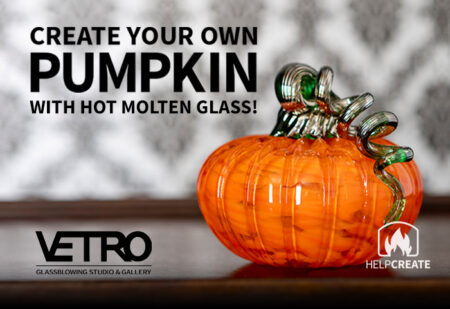 Make a Fall Pumpkin from Hot Molten Glass!