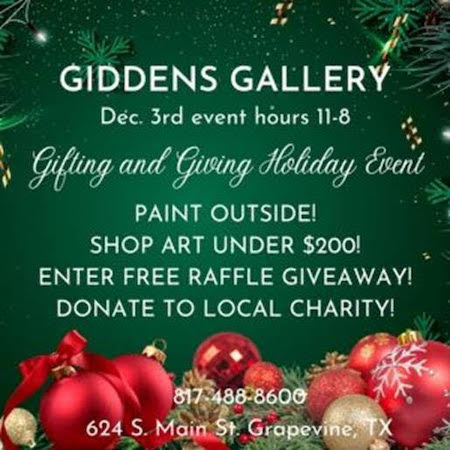 Giddens Gallery December 3rd Event