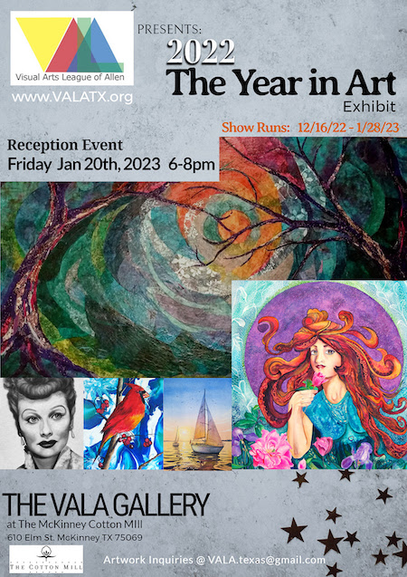 VALA’s 2022 The Year in Art Exhibit – reception Jan. 20, 2023