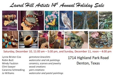 Laurel Hill Artist 14th Annual Holiday Sale