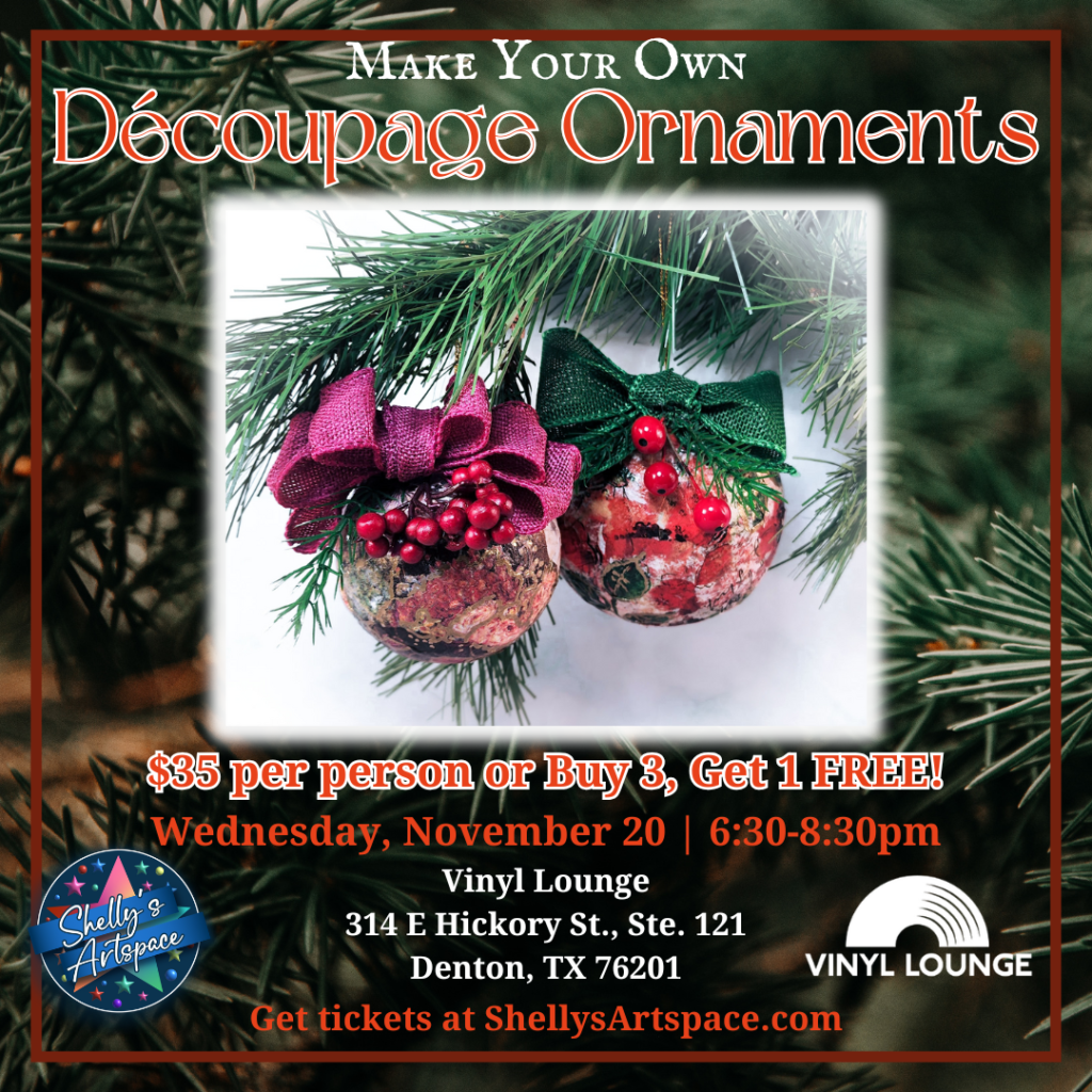 Make your own Decoupage Ornaments